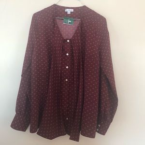 NWT LL Bean Signature Blouse